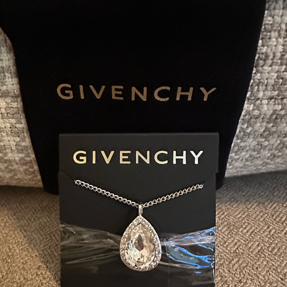 Givenchy Silver Necklace with Pendant NWT